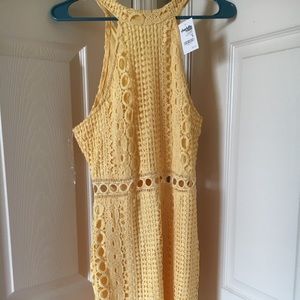 Yellow cocktail dress